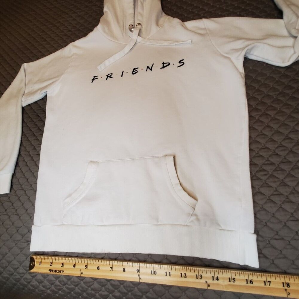 Friends Vintage Sweatshirt Women Sm/P White Pullover Hoodie The TV Show - Picture 3 of 11